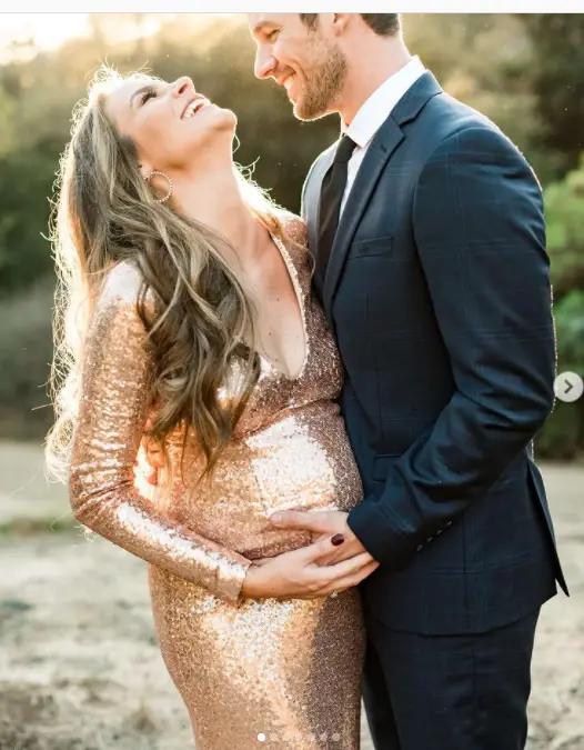 Angela Stacy Flaunting Her Baby Bump With Her Spouse Matt Lanter In 2021