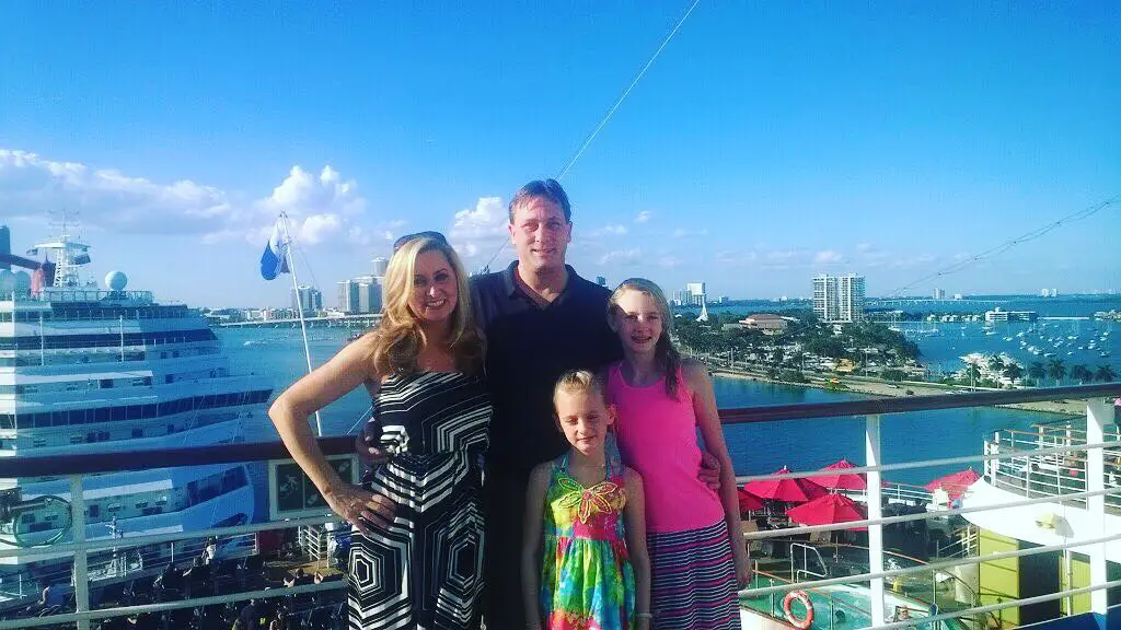 Colleen Kelly with her family