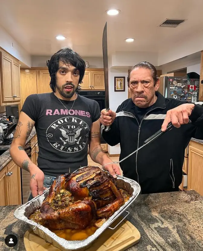 Danny Trejo with his son Gilbert