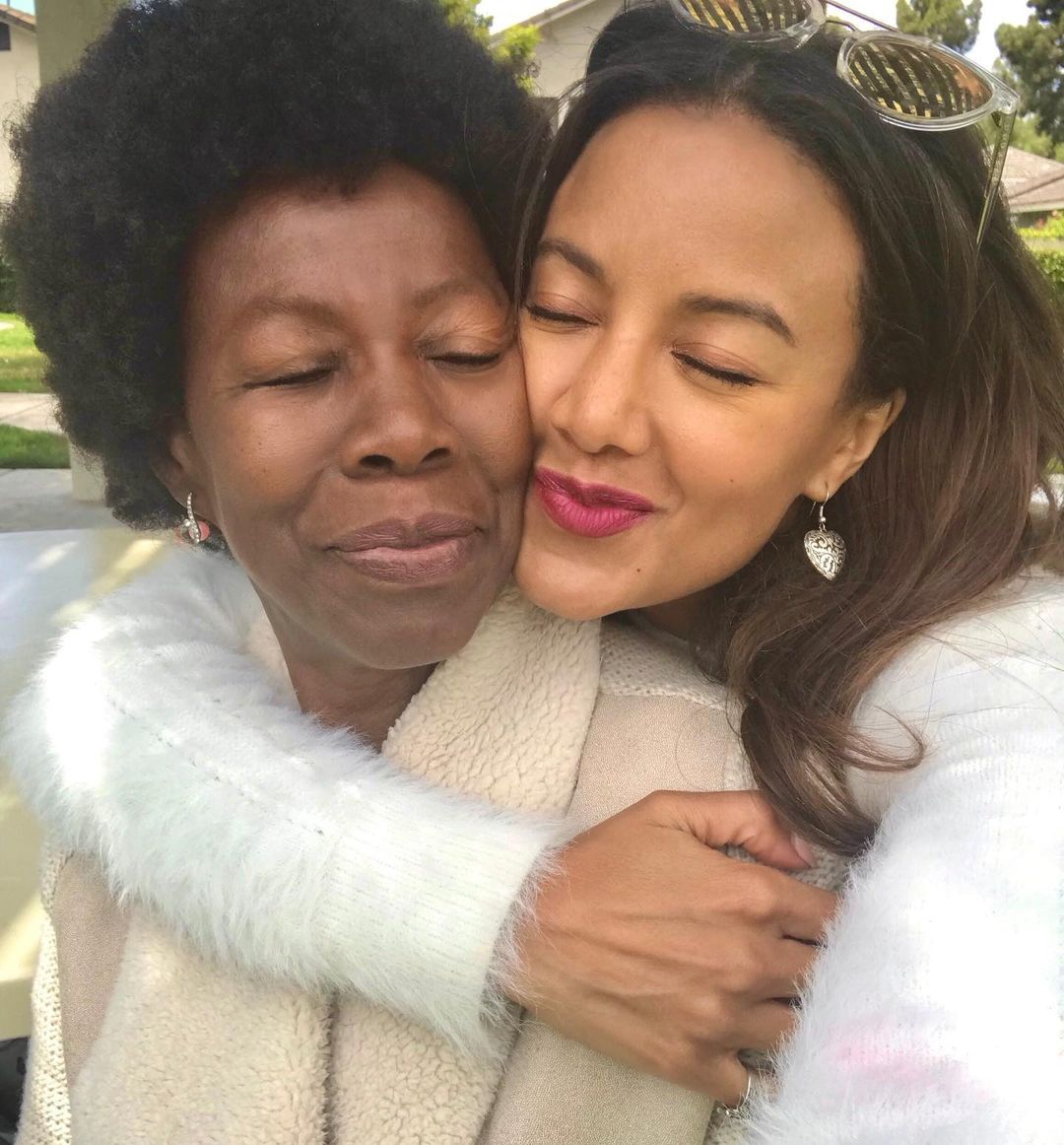 Heather Hemmens with her mother