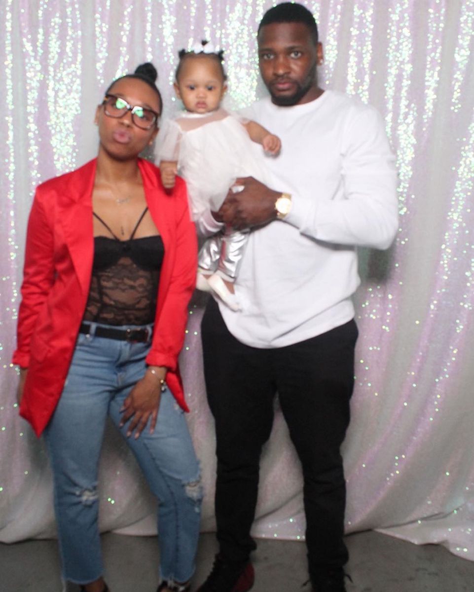 Jephte Pierre with his Married Wife and Daughter in 2019