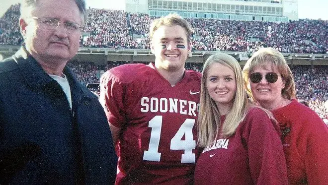 Josh Heupel with his family 