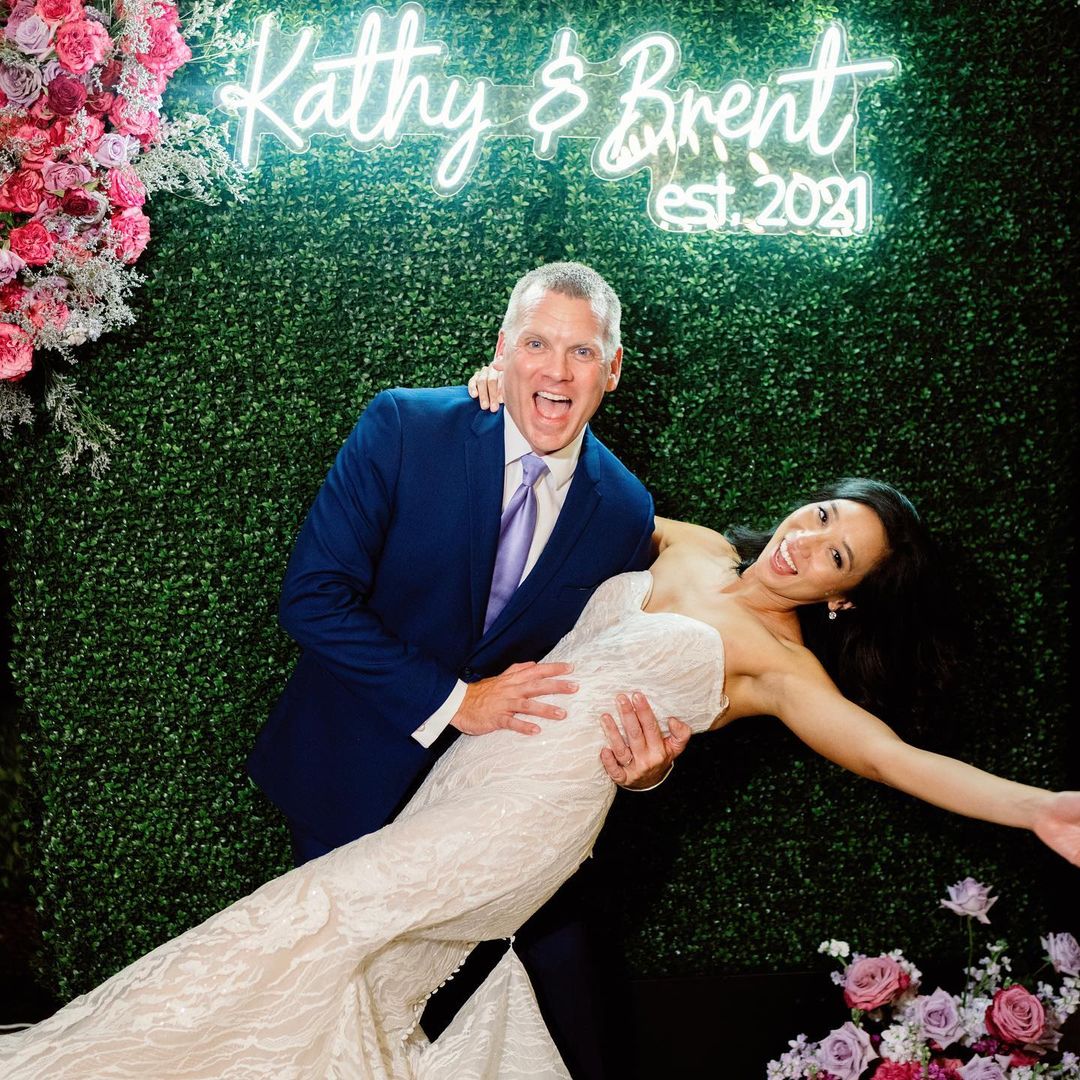 Kathy Park's Wedding with Husband Brent 2021
