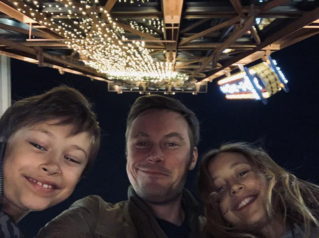 Michael Dorman with his Children in 2018