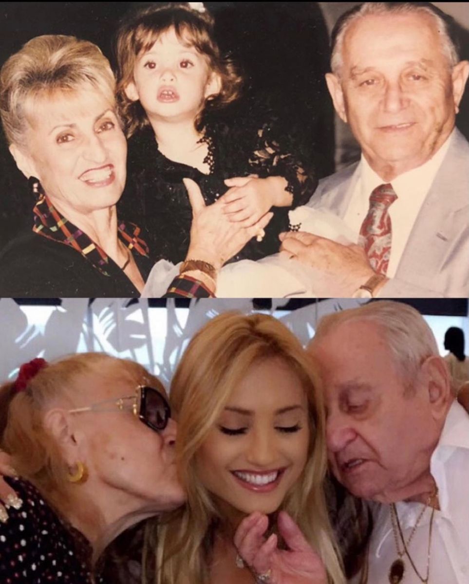 Montana Tucker with her Grandmother and Grandfather