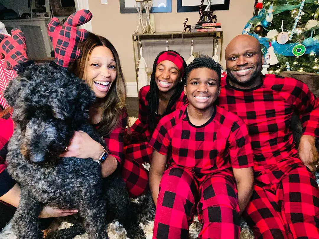 Tracy Moore with her Family in 2021