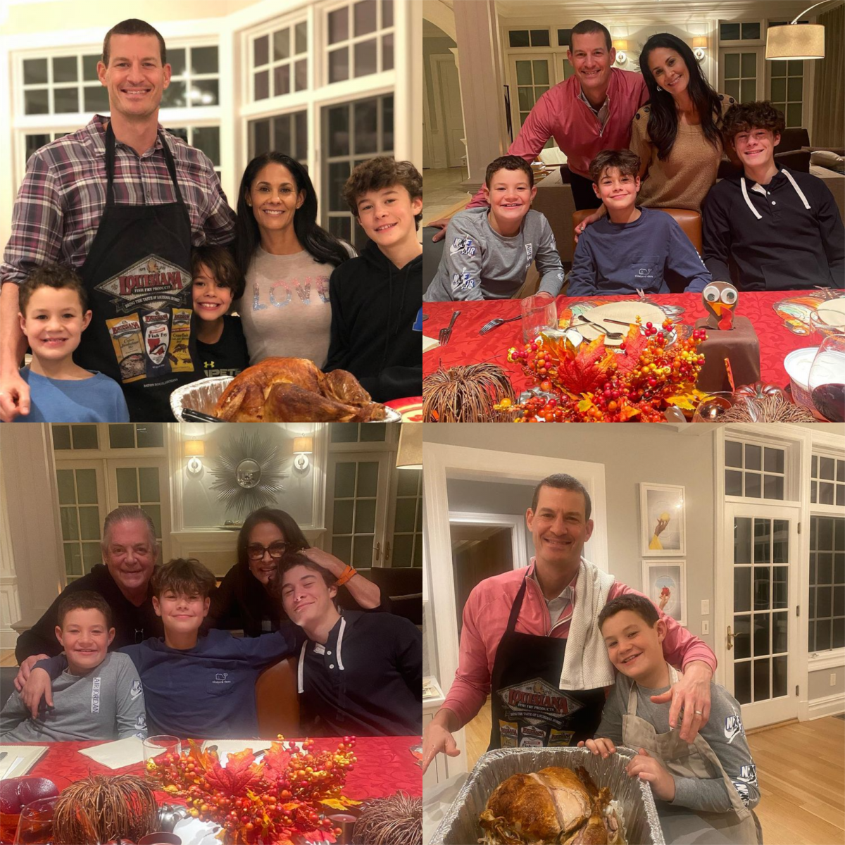 Tracy Wolfson with her family in Thanksgiving 
