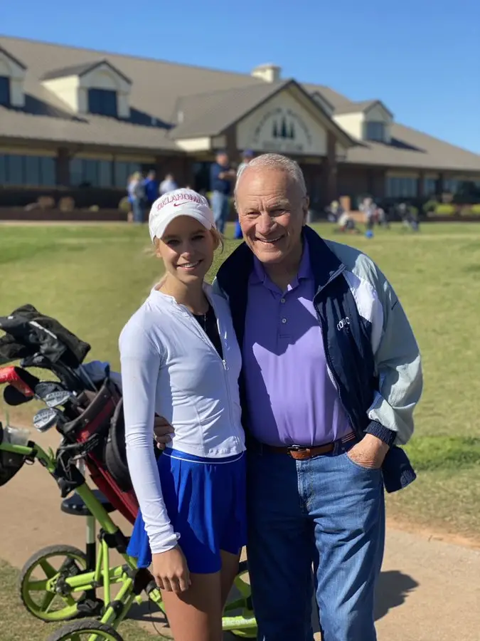 barry switzer with laynee miller