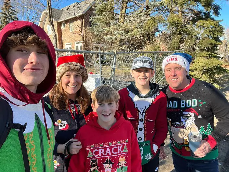 Ben Bradley Of WGN News With Wife And Children