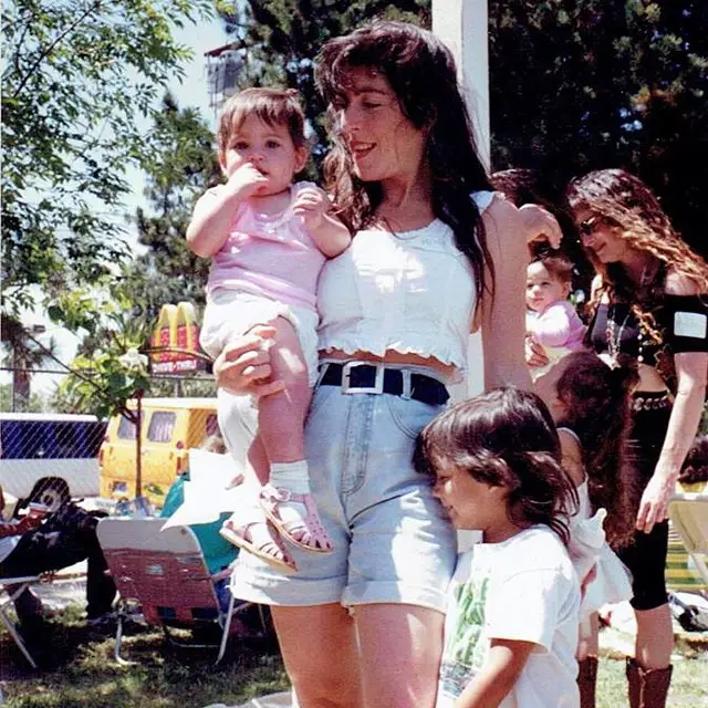 Debbie Shreve Trejo with her son and daughter