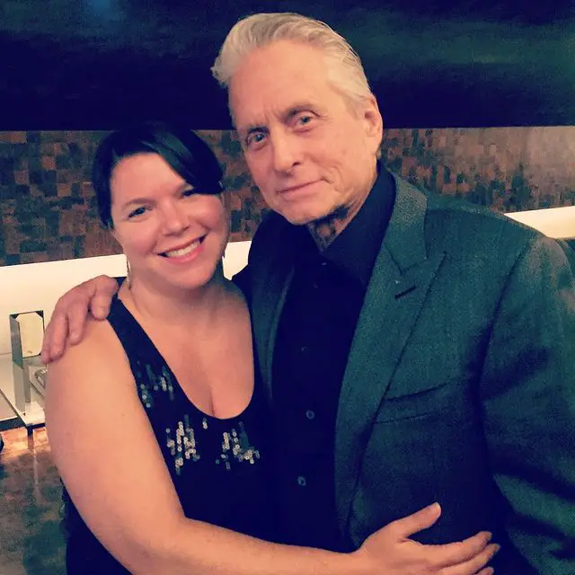 Ellen Latzen with Michael Douglas