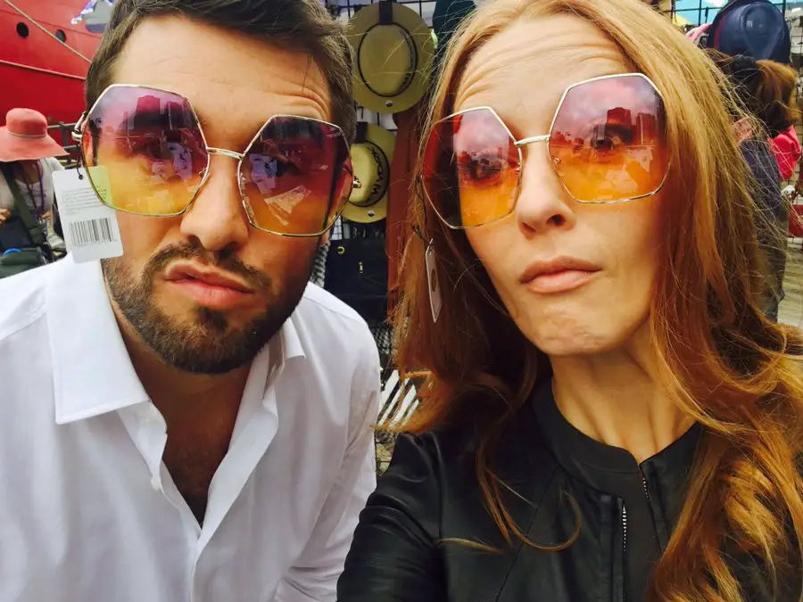 Jennifer Ferrin with her Time After Time Co-star Josh Bowman in 2017