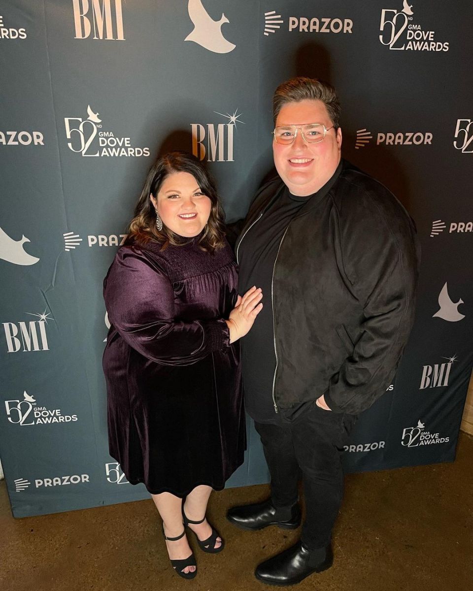 Jordan Smith with his wife