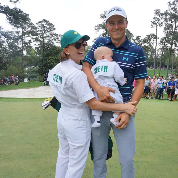 Jordan Spieth With Wife Anne And Son Sammy