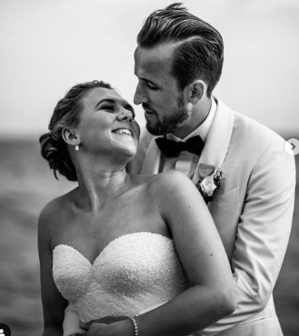 Katie Goodland with her husband Harry Kane