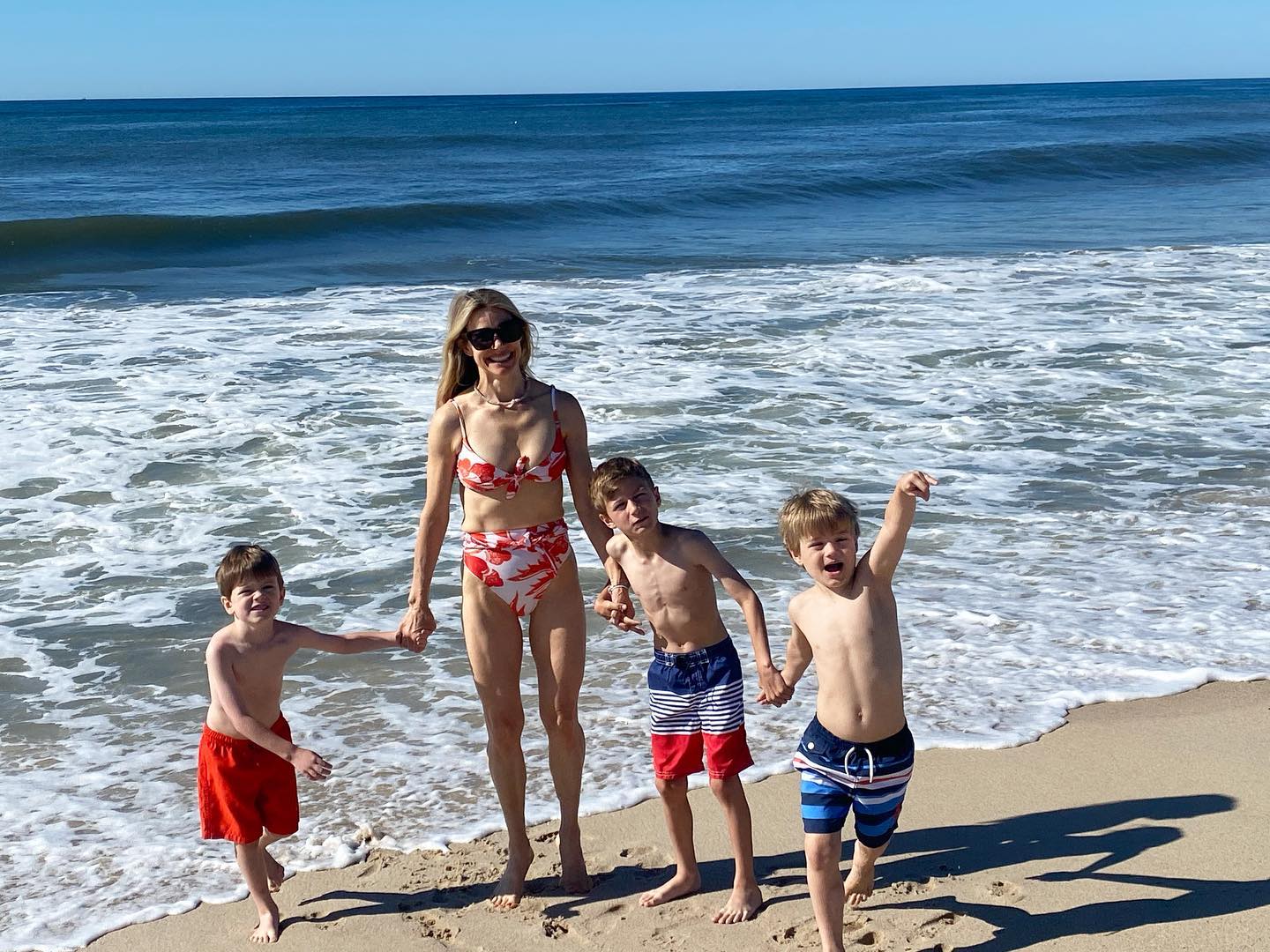 Kristin McGee with her kids