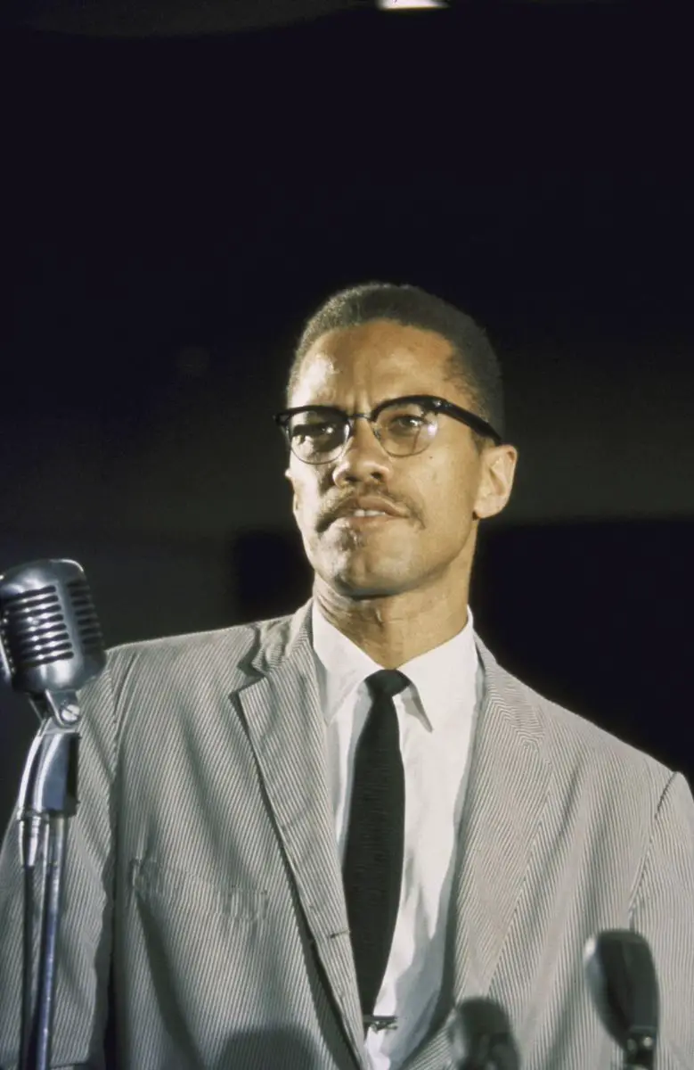 Malcolm X During One Of His Public Talks