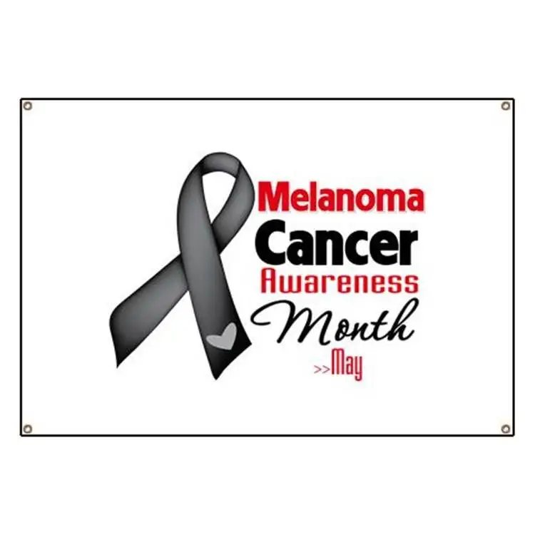 Melanoma Cancer Awareness Ribbon