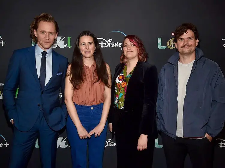 Michael Waldron With The Cast Of 'Loki' Series 