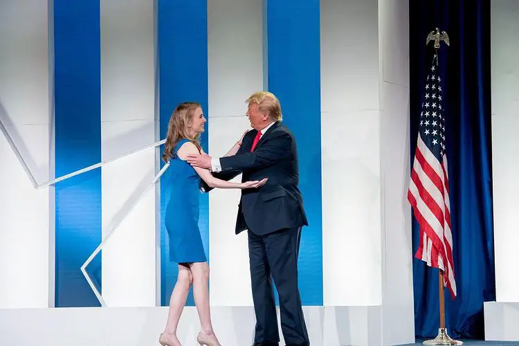 Natalie Harp With Donald Trump During 2020 Republican Convention