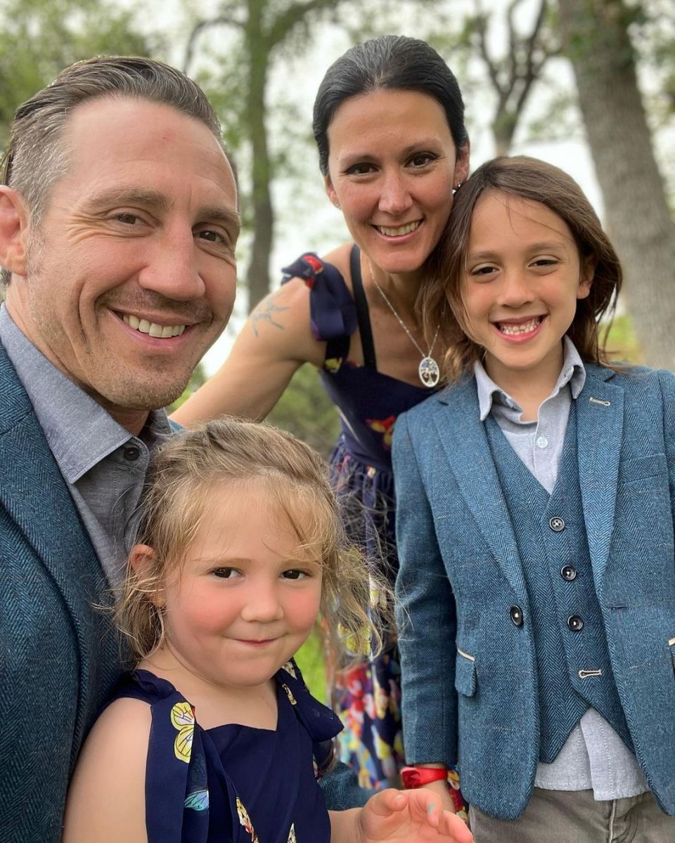 Tim Kennedy with his family