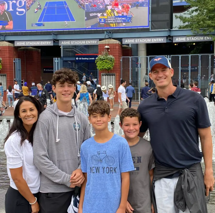 Tracy Wolfson, Her Husband And Sons Visit US Open